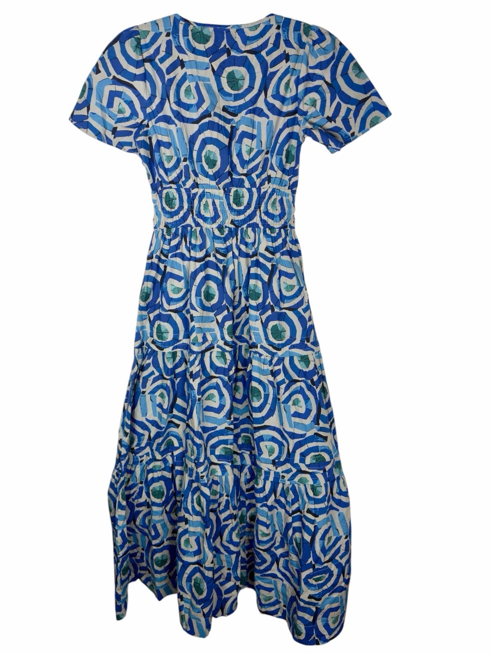 Area Stars NWOT Women’s “Hampton” Short Sleeve Tiered Midi Dress W/Pockets. XS. - Picture 9 of 16